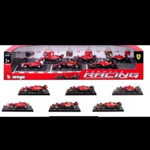 Bburago 1:43 Ferrari Formula 1 F1 Racing Die-cast Model 6-pack Formula One New